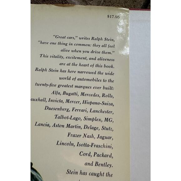 The Great Cars by Ralph Stein (1967 Hardcover) - Illustrated - auto collector - Picture 2 of 6